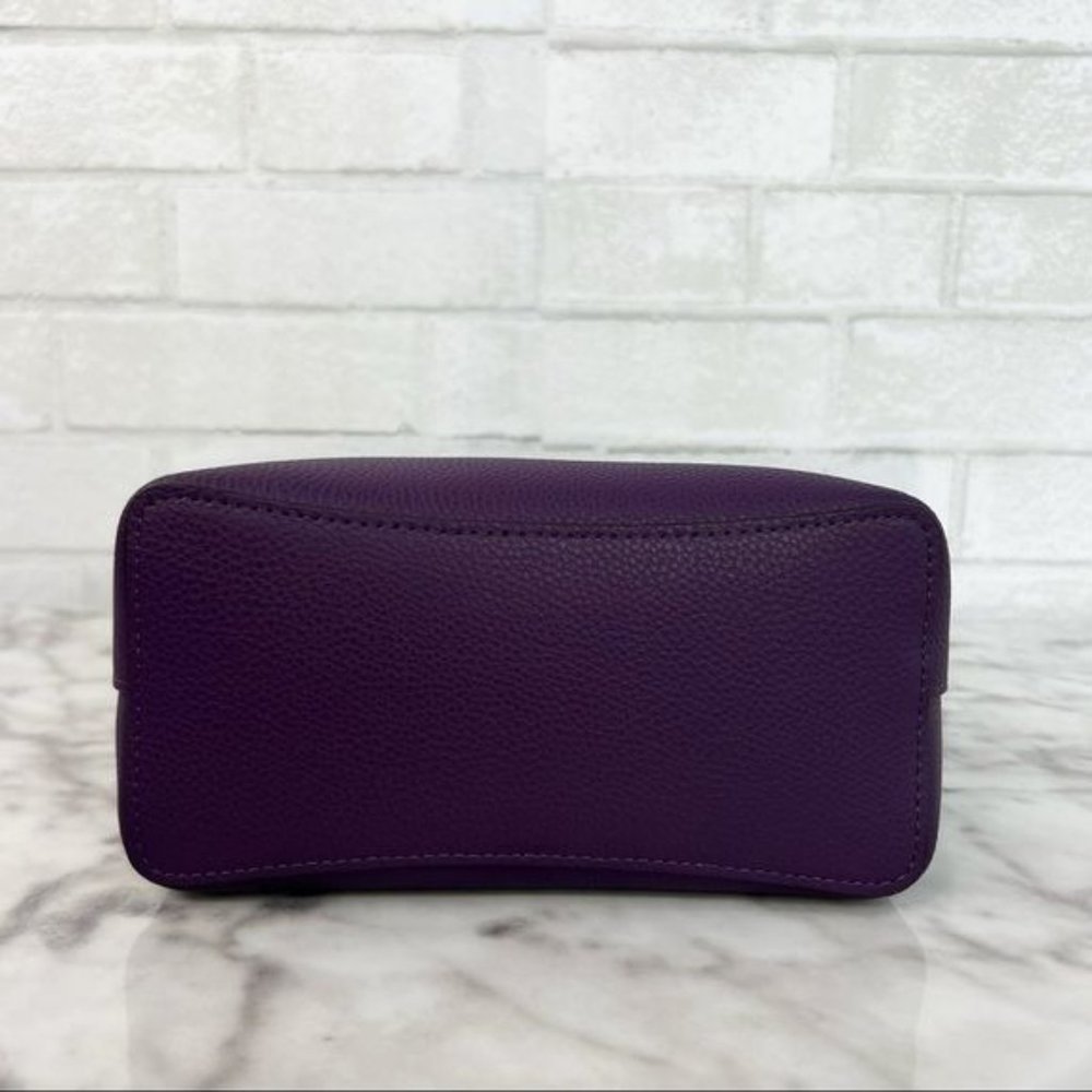 ❗️Sold❗️Coach Purple Small Town Bucket Bag Crossbody Shoulder Bag & Snap Wallet - Picture 8 of 16
